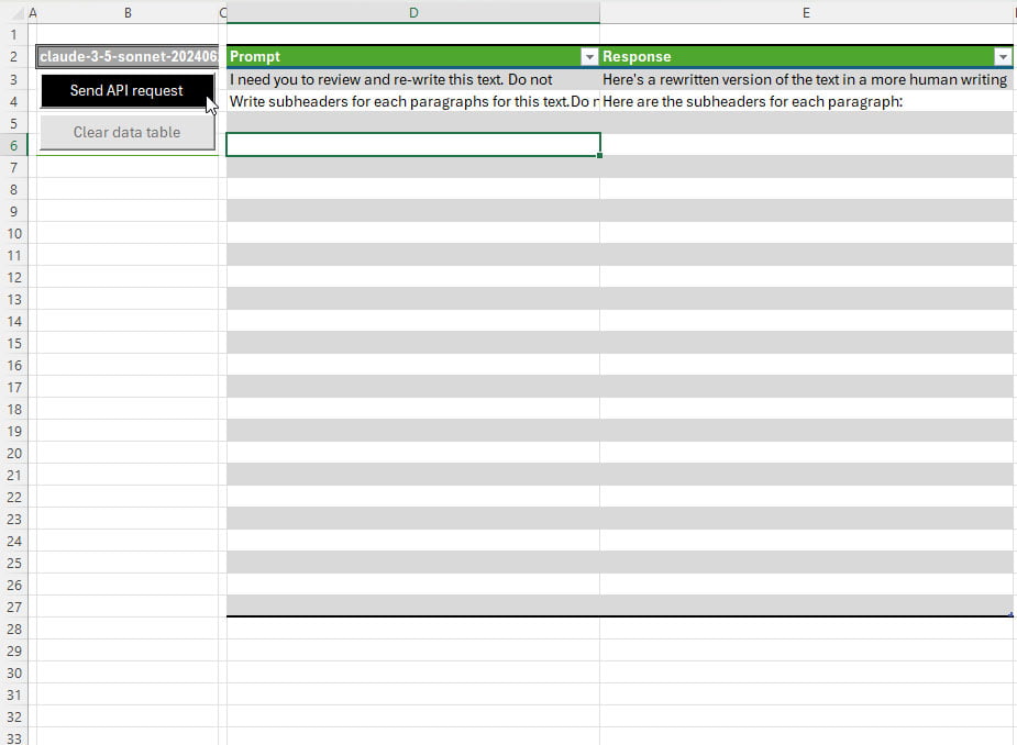 Excel chatgpt and claude integration illustration